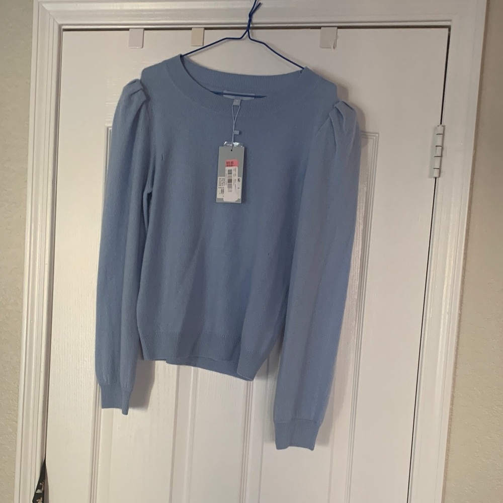 ANTONIO MELANI Sky Blue Crew Neck Sweater